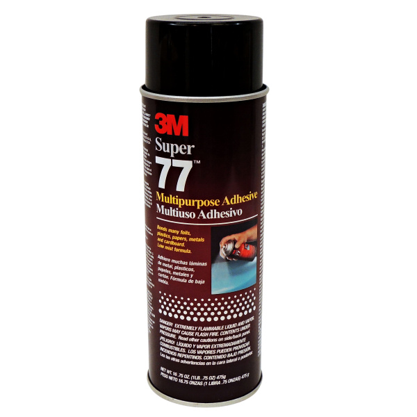 3M Brand Super 77 Spray Adhesive, Cleaners/Protectants/Adhesives