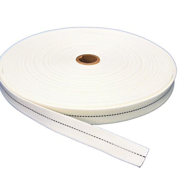 1 1/4 Inch White Polyester Webbing Closeout